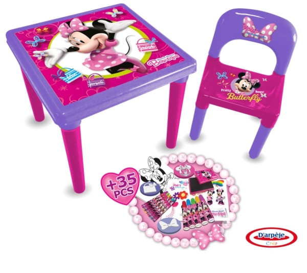 D'Arpèje Table d'activités et son Set Art Minnie
